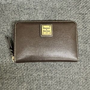 Dooney & Bourke Chocolate Brown Leather Wallet